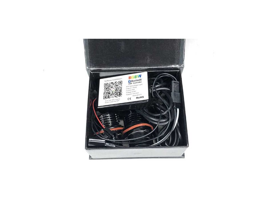 Becuri LED Color Angel Eyes cu Bluetooth pentru BMW E39 E60