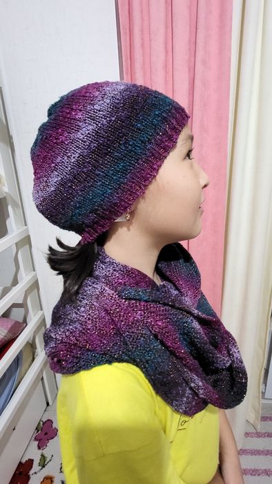 Шапочки с шарфом