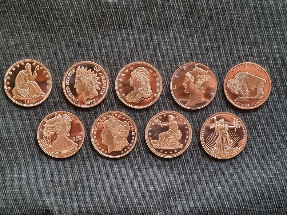 Медна монета, медно кюлче copper coin copper bar