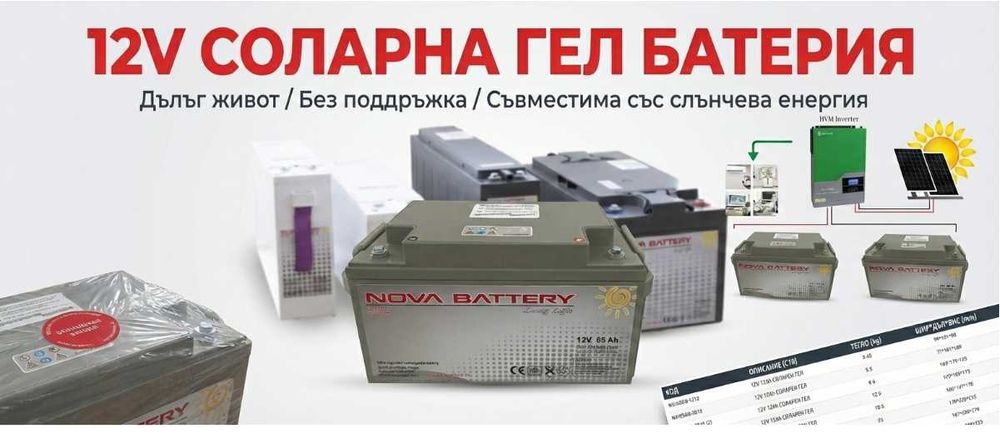 Соларни Гелови Акумулатори