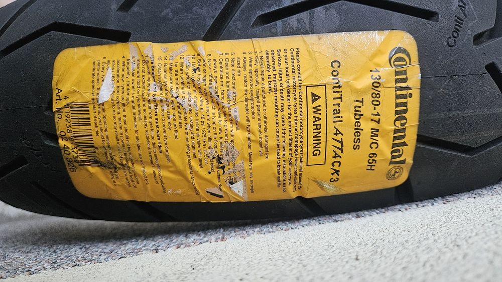 Continental TRAIL ATTACK 3
130/80 -17 (65S)