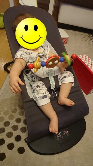 Бебешки шензлонг BabyBjörn Bouncer с играчки