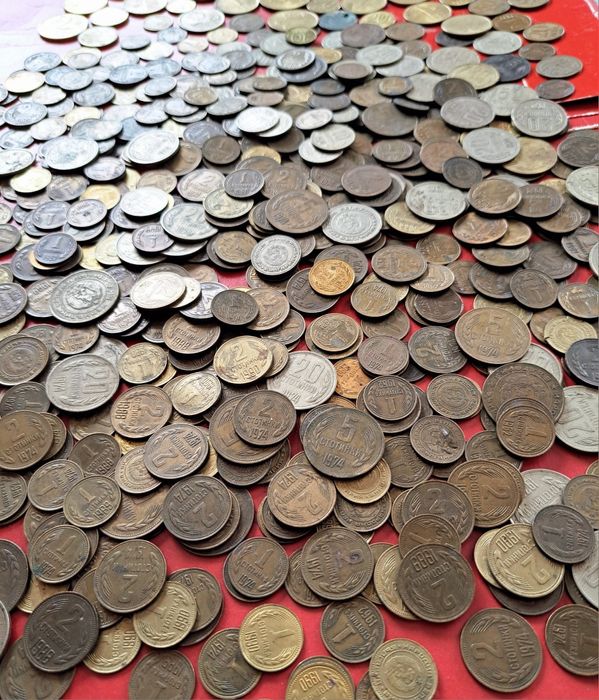 Стари български монети , стотинки 1962, 1974, 1988, 1989, 1990