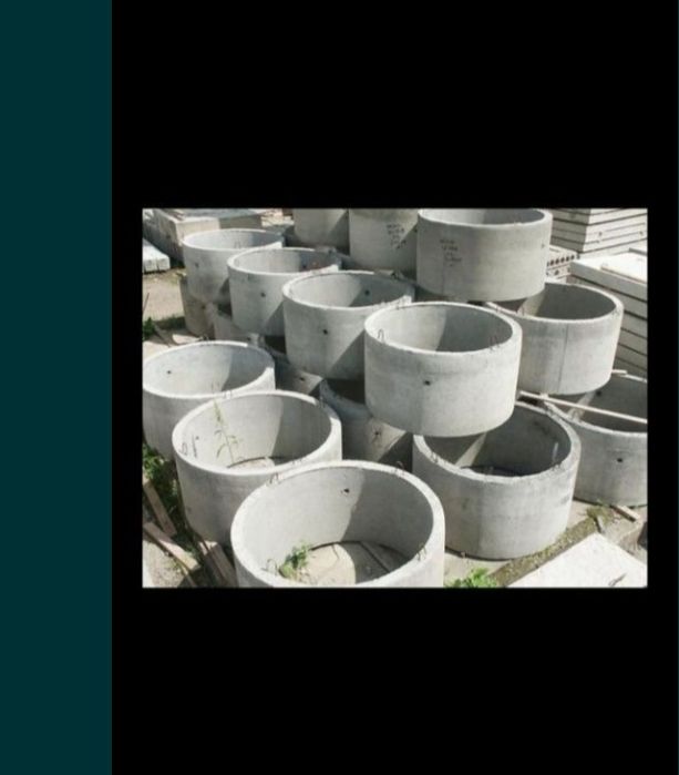 Бетонные кольца для септика и лотки плитка перекрытия