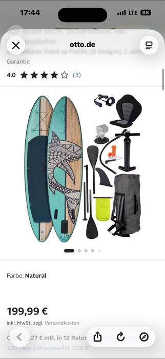 Placă de surf/canoe/râu