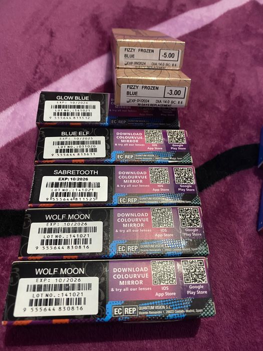 Lentile  diferite culori