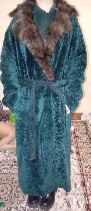 Шуба, собол, астраган воротник