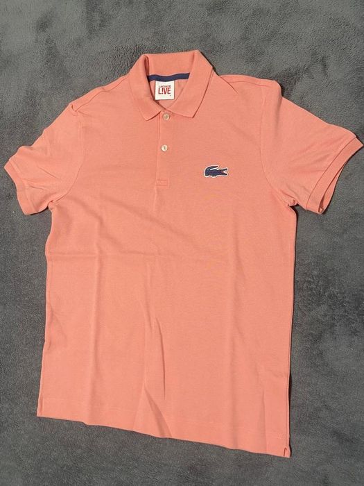 Tricou nou original Lacoste Live model Polo bumbac marimea 3