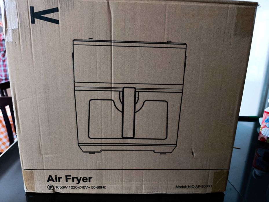 EINVE Air Fryer 8L / 1650W – фритюрник с горещ въздух + грил