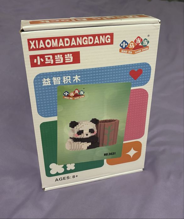 Лего панда подставка под канцелярию