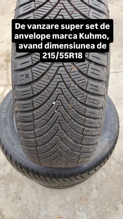 De vanzare set de anvelope cu dimensiunea de 185/65R15.Am si alte dimensiuni