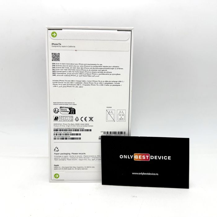 iPhone 17e Black 256GB