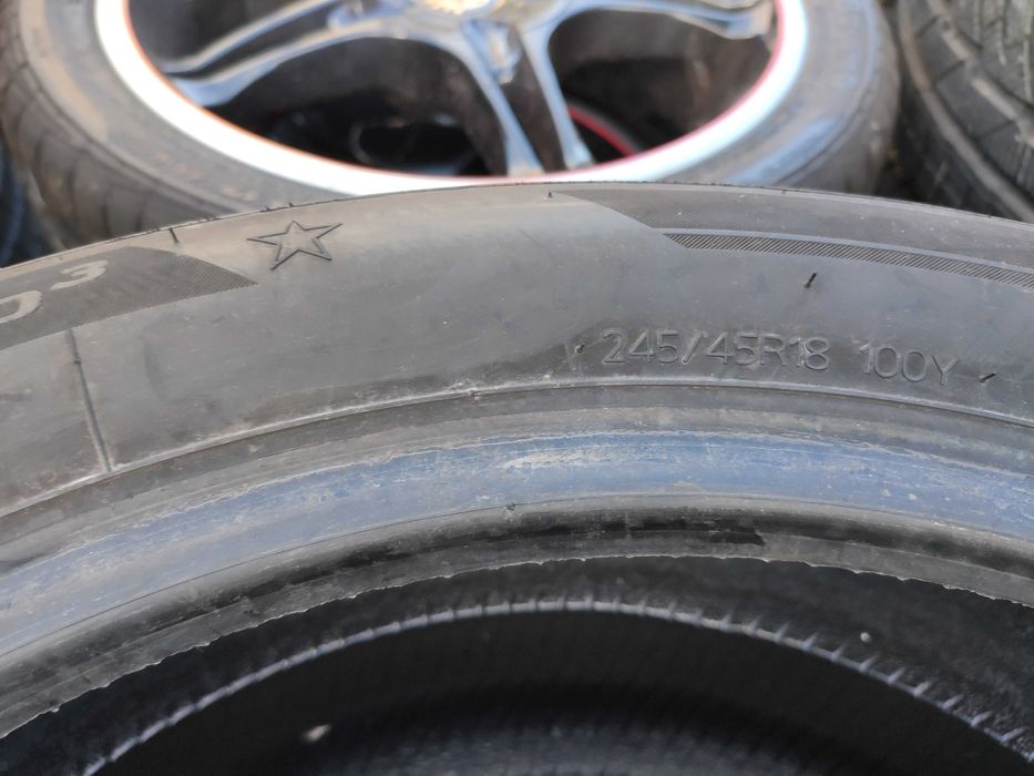 2бр Летни гуми 245 45 18 - Hankook BMW - DOT 2023