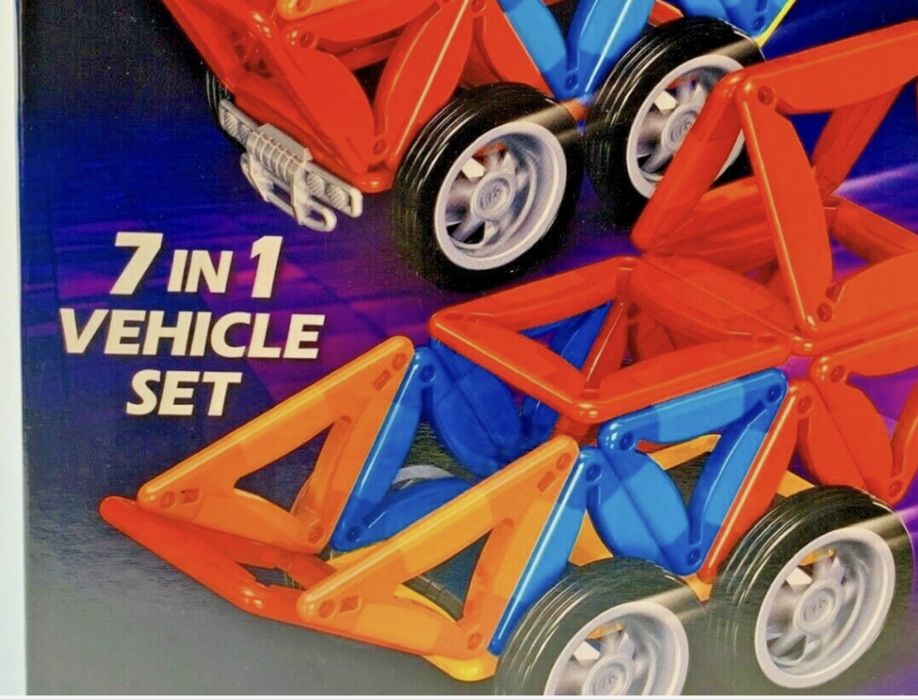 Magnetic, constructii masini 7in 1 -  3D creaza si construieste 7in1