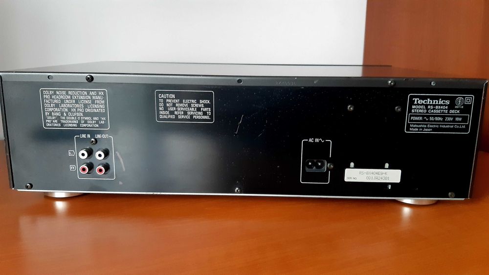 Deck TECHNICS RS BX404 PXS + casete audio BASF BONUS