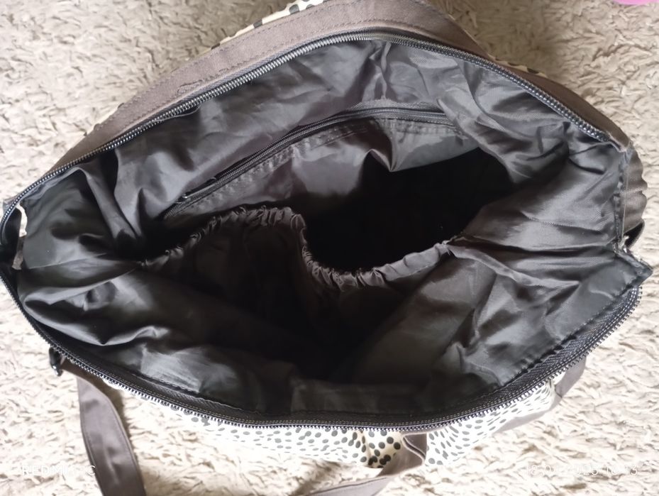 Дамска лятна голяма чанта от плат.