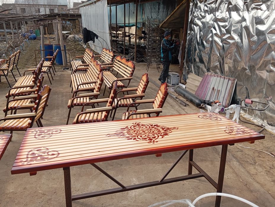 Арзон нархда дачний стол стуллар. Сифати махсулот