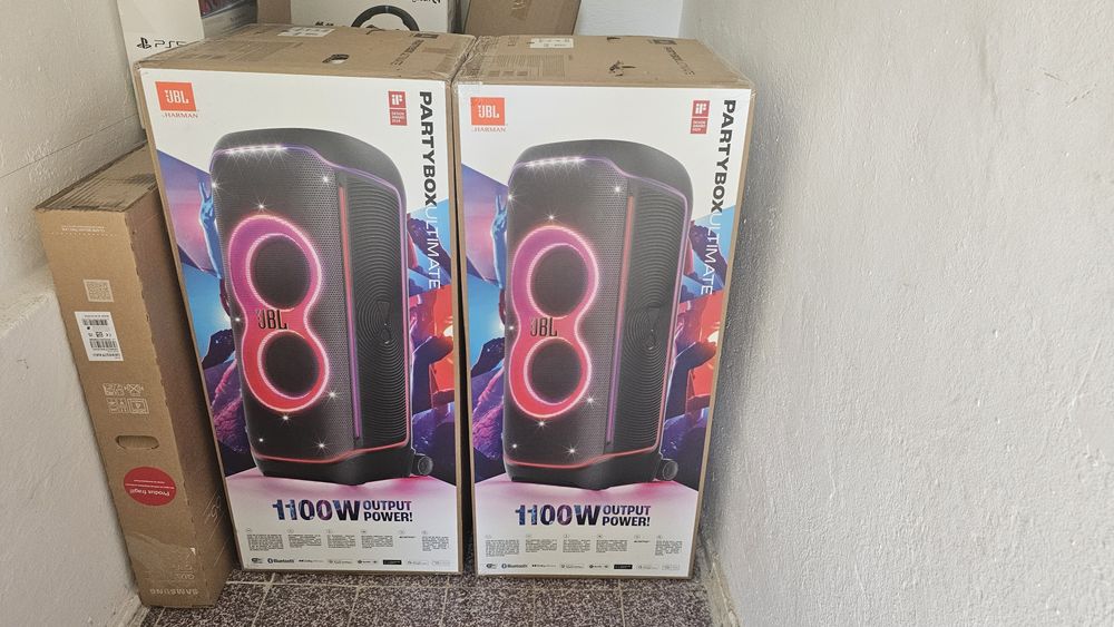 Jb
Factura


Sistem audio JBL Partybox Ultimate, 1100 W, Original Pro Sound, Dolby Atmos, Wi-Fi, Bluetooth, Airplay, Chromecast, IPx4, PartyPad, Negru