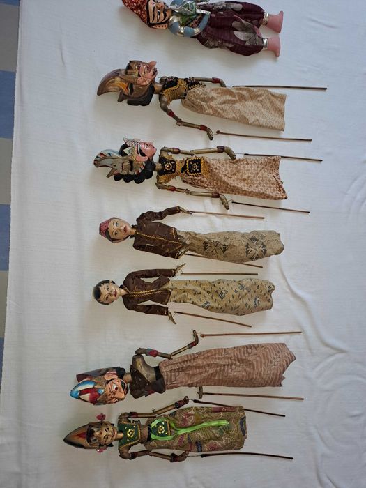 marioneta lemn Wayang insula Java 60 cm