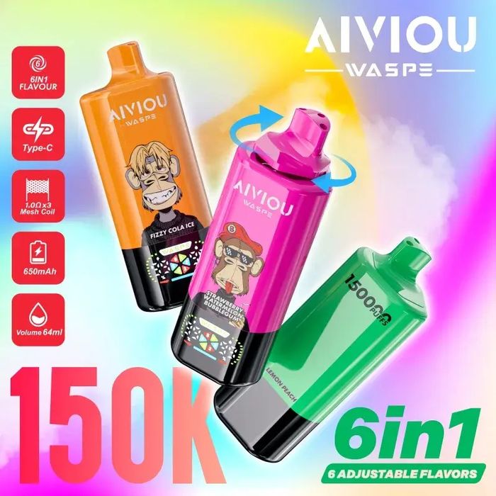 Pachet 3 Bucati Vape 150.000 Puffs 6 Arome