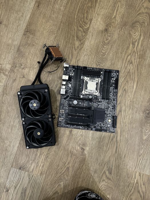 материнская плата + водянка LGA 2066