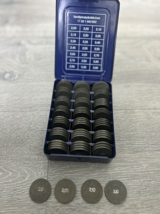 Pastile de reglaj supape BMW  mărimi cuprinse între 2,00- 3,00
