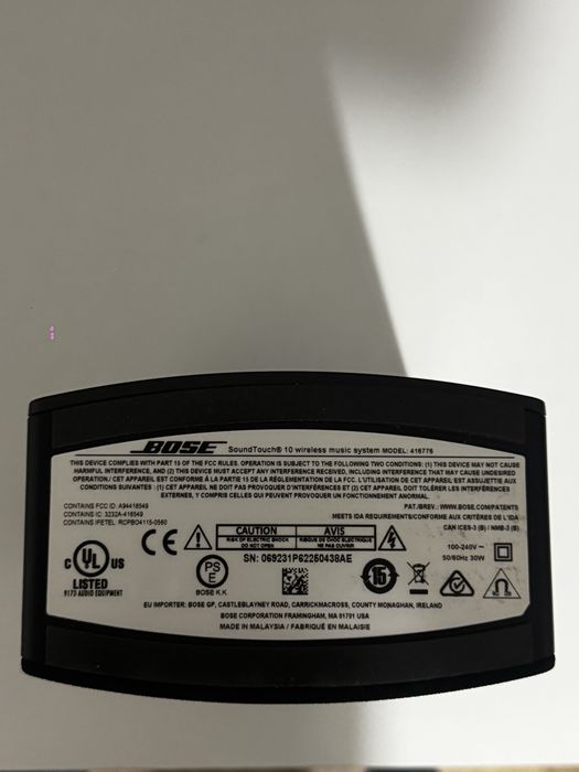 Bose SoundTouch 10 - Bluetooth, Wifi, aplicatie Bose