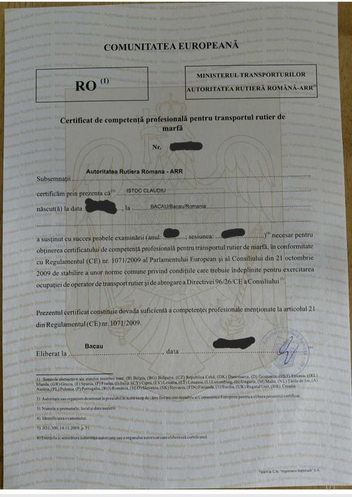 Manager de transport marfa/taxi/închiriere