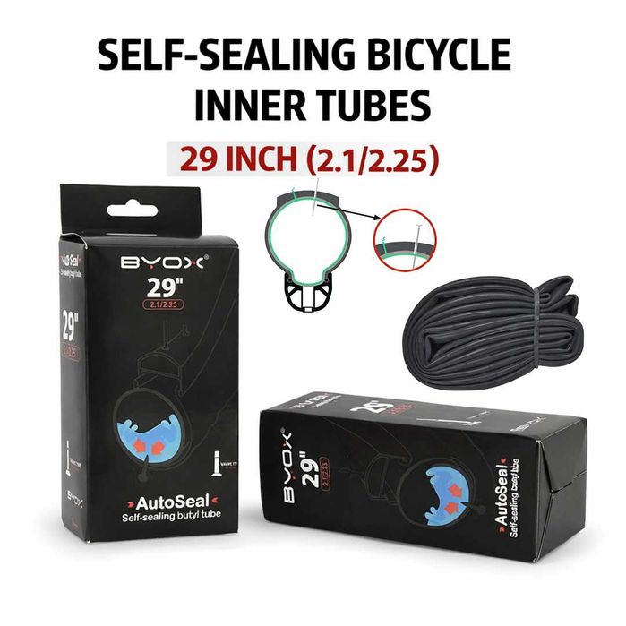 Самозалепващи вътрешни гуми със силиконов уплътнител (24" до 29")