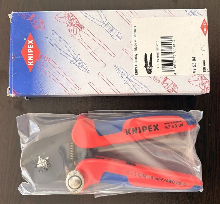 Клещи KNIPEX автоматични за кримпване на кабелни накрайници