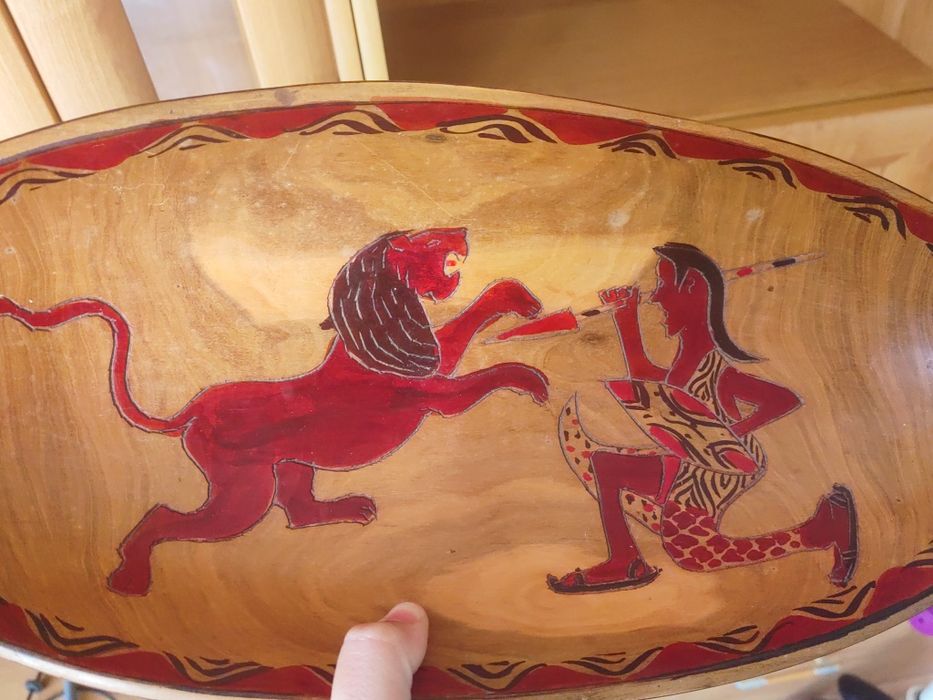 Дървена купа, дърворезба