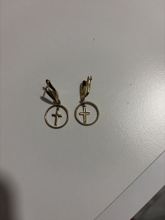 Cercei de aur 14 k au 2 gr 80