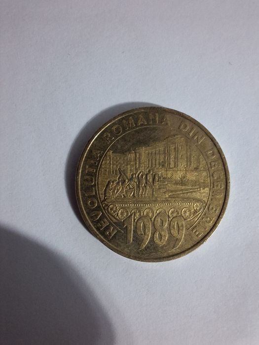 Monedă rară cu revoluția din decembrie 1989