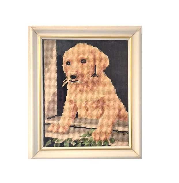 Goblen inramat - Pui de labrador