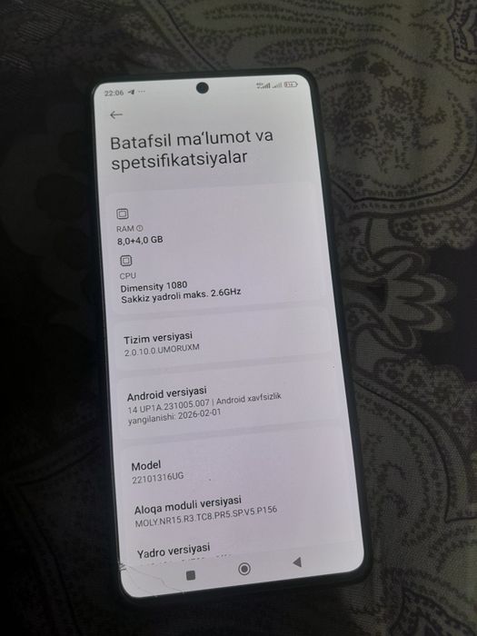 Redmi not 12 pro+5G
