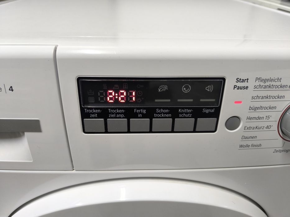 Сушилня Bosch WTB 86200 - 7кг. Клас В