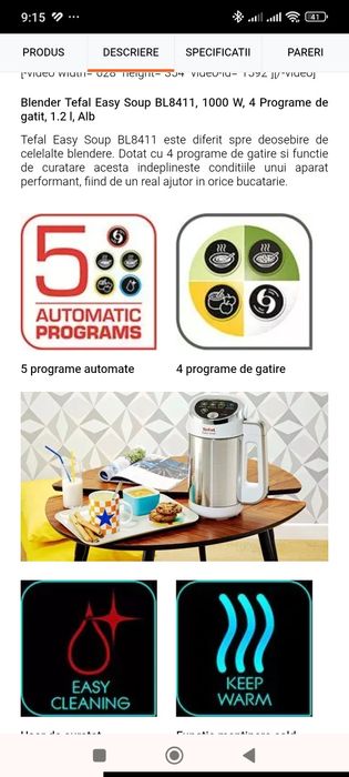 Moulinex easy soup blender NOU NEFOLOSIT