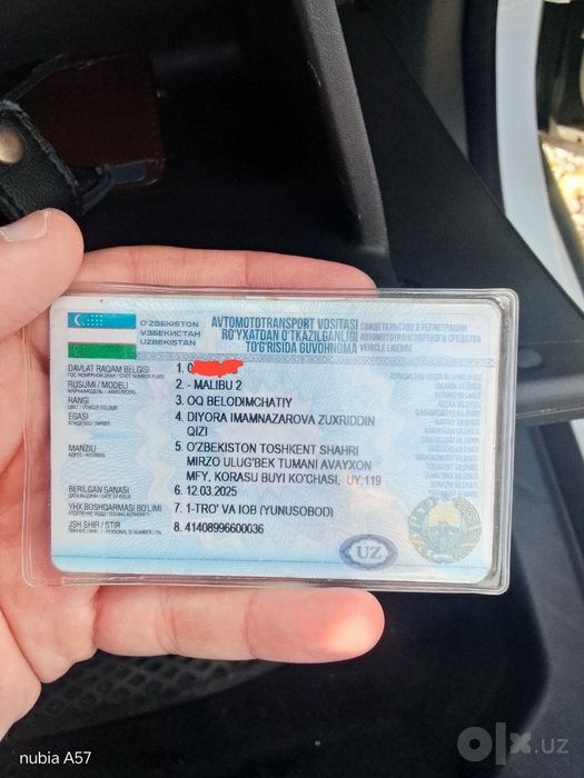 Продам свой автомобиль Malibu 2