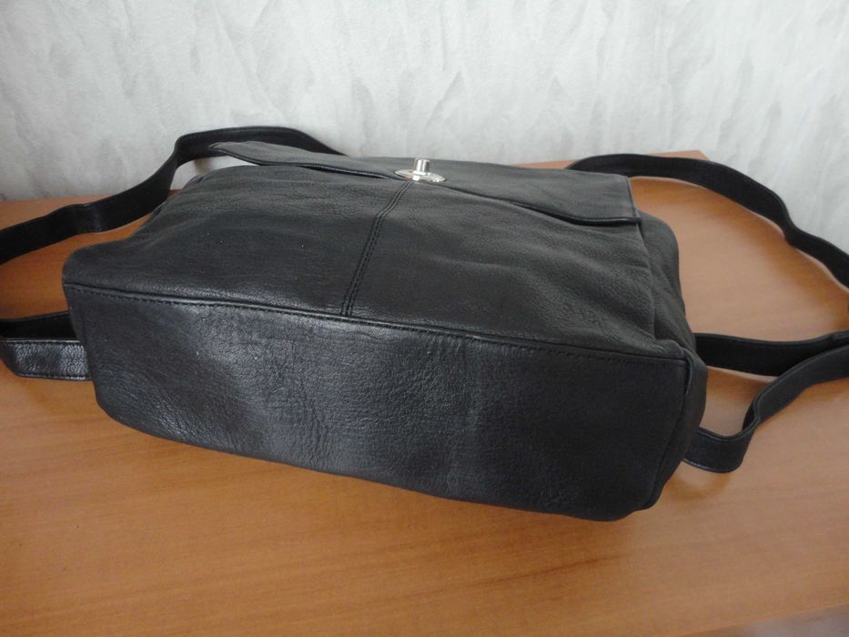 Естествена кожа/дамска чанта/раница