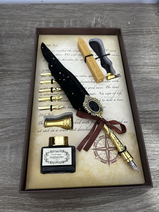 Set de caligrafie negru