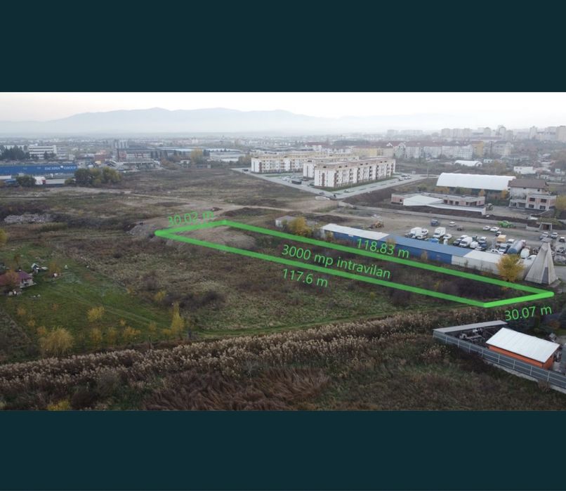 vand teren intravilan! 3000 mp zona industriala est/broscarie