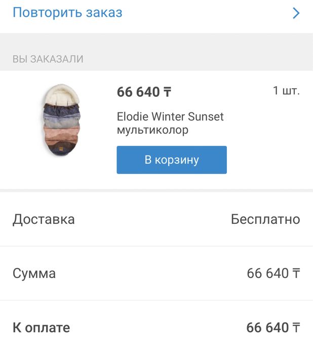 Elodie (Швеция) конверт для малышей