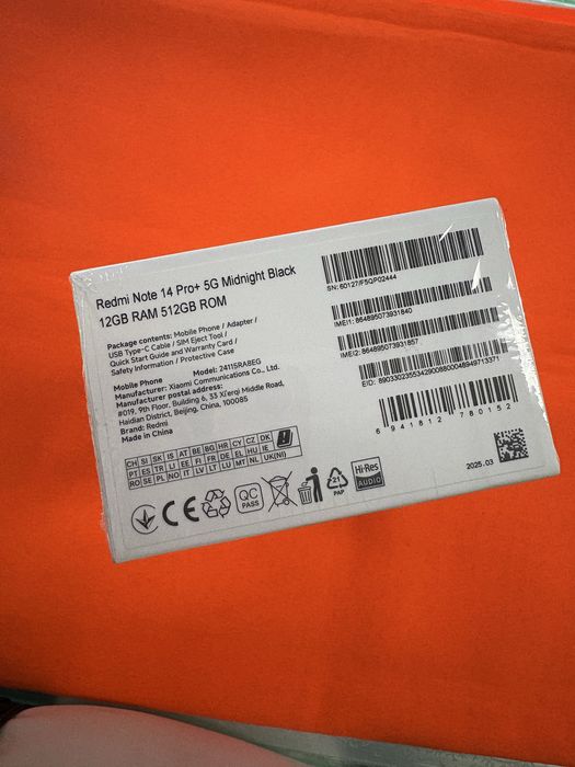 Redmi note 14 pro plus 512Gb новый