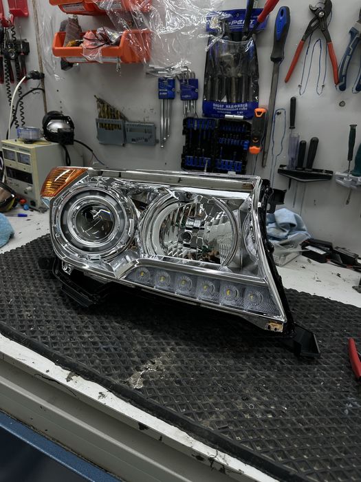 Ремонт фар установка линз