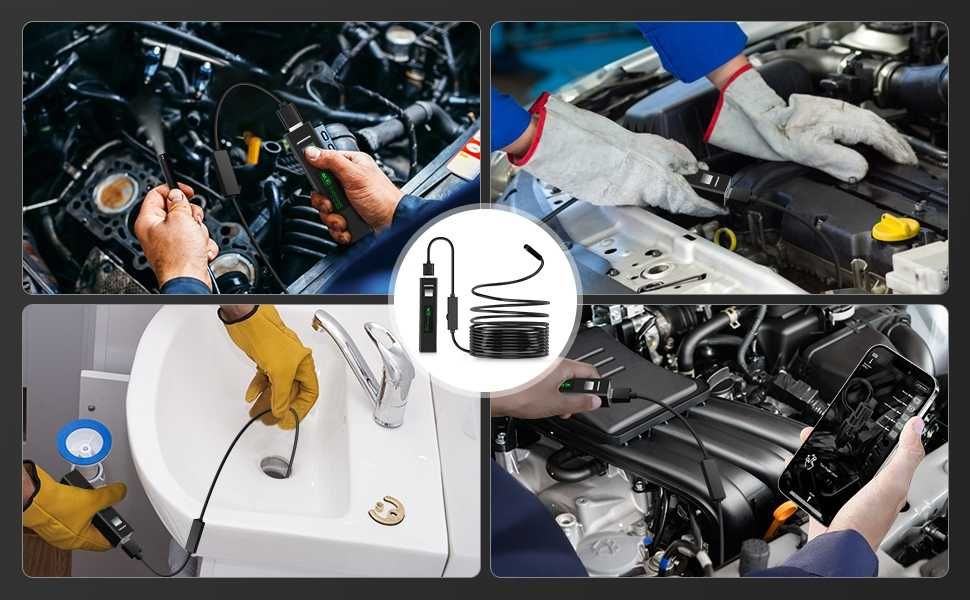 Безжичен ендоскоп камера за телефон с iOS и Android 720p 5м кабел