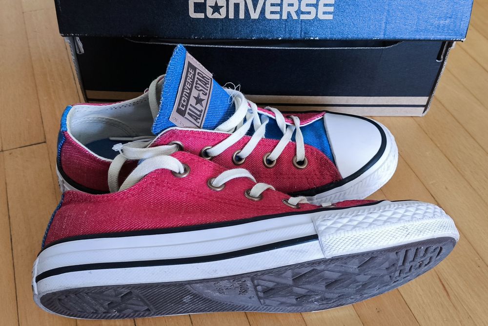 Converse All Star/ Tenisi copii 31 ca noi/rosu+albastru