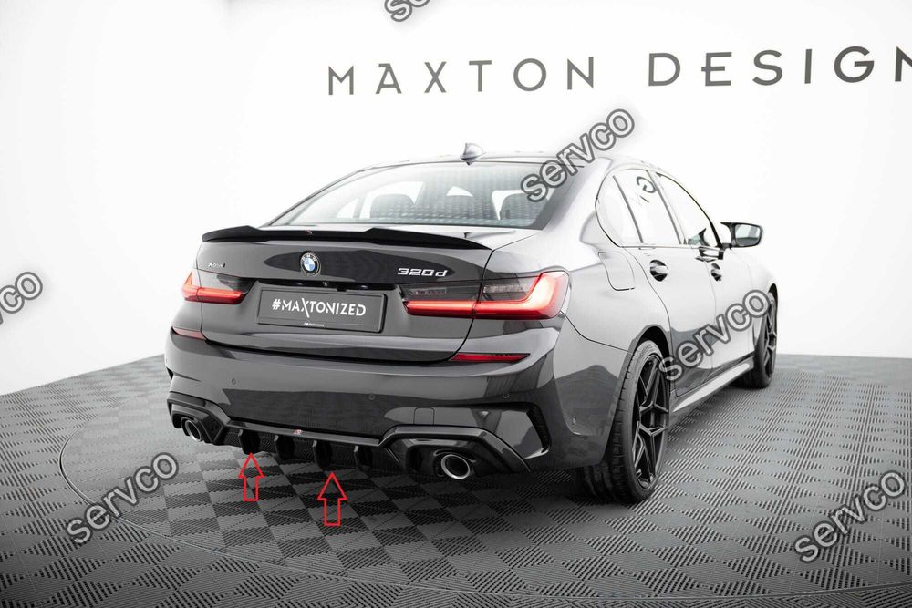 Prelungire difuzor bara spate compatibil cu Bmw Seria 3 M-Pack G20 / G21 2018-2022 v24 - Maxton Design