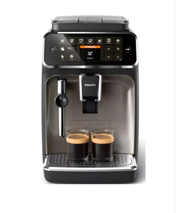 Espressor automat Philips Seria 4300 EP4327/90, 1.8l, 1500W, 15 bar, negru-argintiu inchis