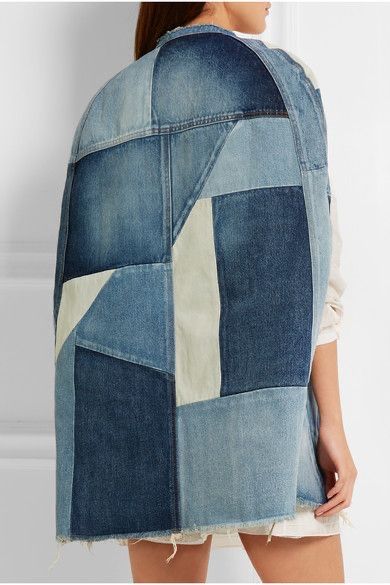 Saint Lauren Denim Cape
