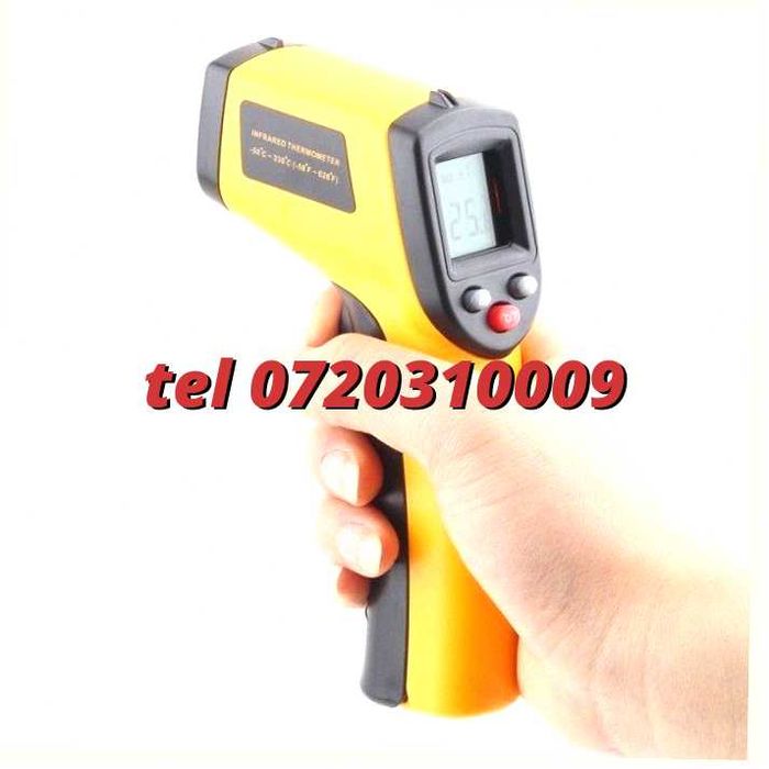 Aparat Temperatura Ir Gm320 Modul Infrarosu Cu Afisaj Digital Laser -50 / +350 Grade Pentru Masurarea Temperaturii Fara Contact In Domeniul Indicat